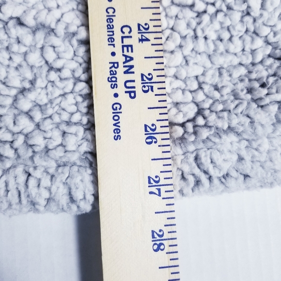 THREAD & SUPPLY BROWN AND BLACK UNDERTONE SHERPA PULLOVER WITH POCKETS SIZE L - Picture 7 of 12